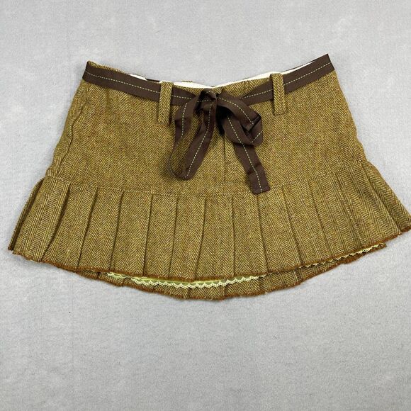 Abercrombie & Fitch Dresses & Skirts - Rare Vintage Y2k Abercrombie & Fitch Pleated Plaid Mini Micro Skirt Wool Size 6
